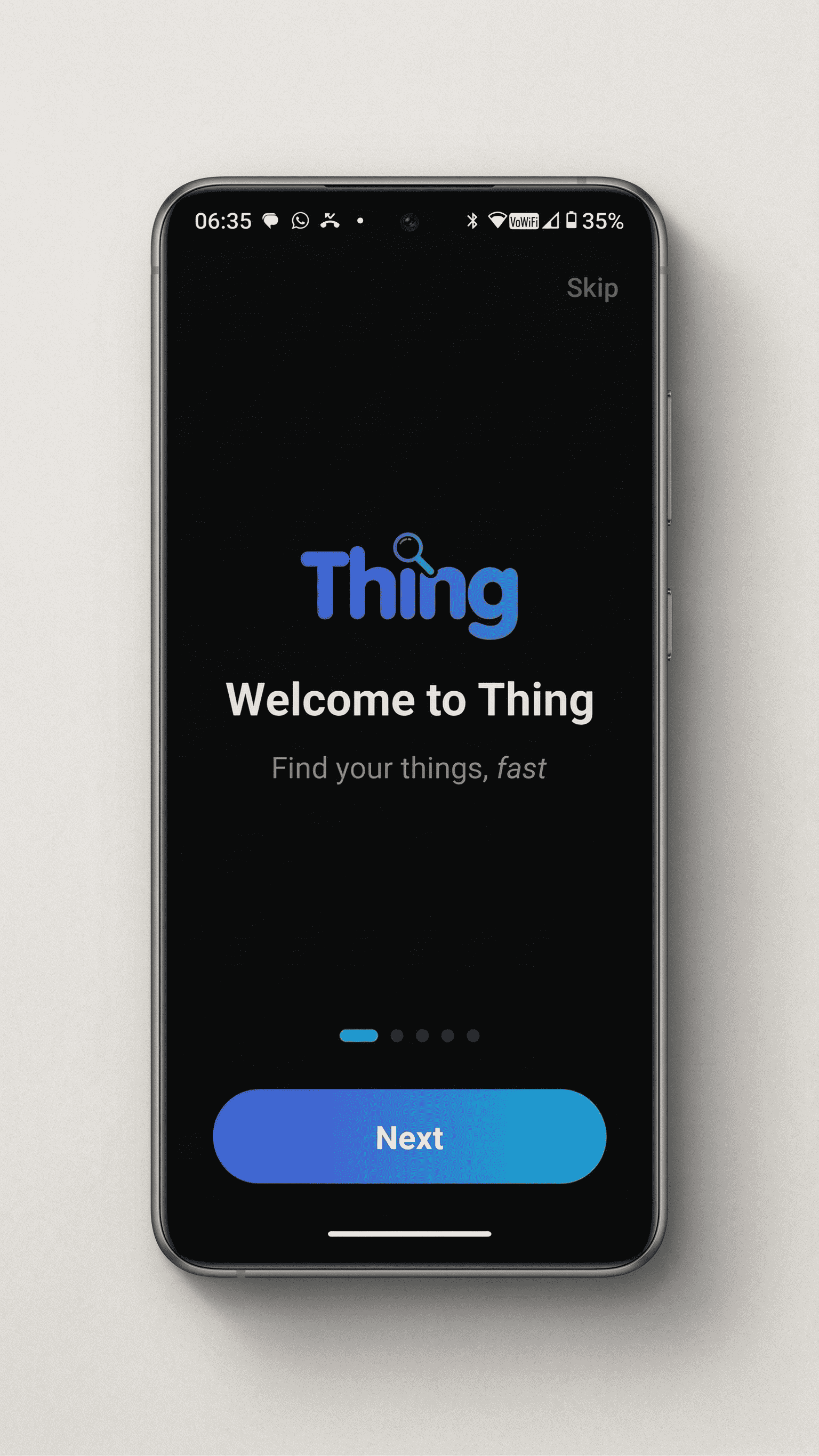 Welcome Screen